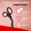Autoclavable Titanium Bonded Bandage Shears 7 1/4" Bent - Black 2
