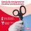 Autoclavable Titanium Bonded Bandage Shears 7 1/4" Bent - Black 5