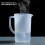 White Plastic Cold Kettle with Lid 1.5L 7