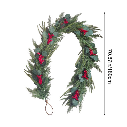 6ft Norfolk Pine Garland Artificial Christmas Wreath 2