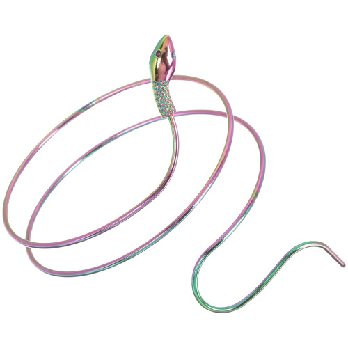 4Pcs Elegant Snake Armlet Bangle Upper Arm Cuff Adjustable Jewelry 1
