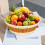 Plastic Imitation Rattan Storage Basket – 25x25x8cm 4