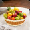 Plastic Imitation Rattan Storage Basket – 25x25x8cm 5