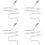 4Pcs Elegant Snake Armlet Bangle Upper Arm Cuff Adjustable Jewelry 7