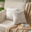 Μαξιλαροθήκες Boho 18x18, Σετ 2 τεμαχίων, Μπεζ & Ταμπά Γραμμή, Ουδέτερη Διακόσμηση για 7