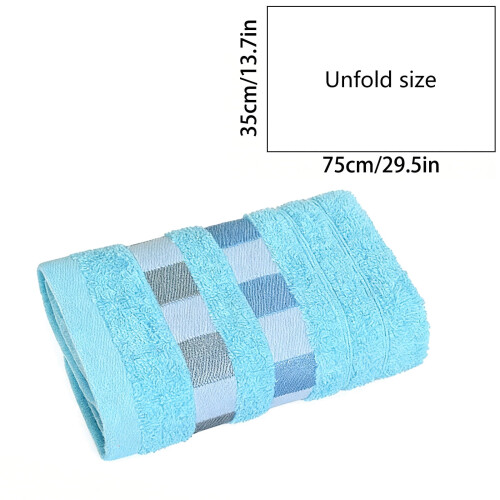 Gestreiftes Polyester-Badetuch, 75 x 35 cm 2