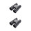 2Pcs Kids Compact Binoculars Black with Neck Strap Outdoor Use 10