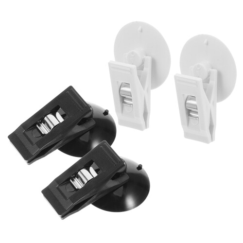 8Pairs Car Windshield Ticket Holders PVC Suction Cup Clips Multi Color 2