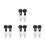 8Pairs Car Windshield Ticket Holders PVC Suction Cup Clips Multi Color 4