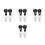 8Pairs Car Windshield Ticket Holders PVC Suction Cup Clips Multi Color 10