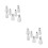 14Pcs Reusable Silver Cake Nozzle Tips Stainless Steel Icing Tools 10