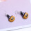 2Pair Multi Color Halloween Earrings Pumpkin Smile Face Ear Studs 10