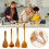 Wooden Kitchen Utensil Set – Non-Stick Safe, Heat 4