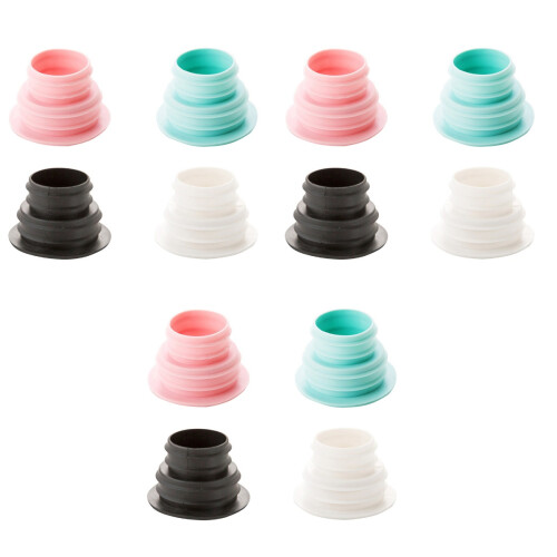 12Pcs Assorted Color Sealing Ring Flexible Plug Leak Odor Prevention 2