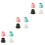 12Pcs Assorted Color Sealing Ring Flexible Plug Leak Odor Prevention 5