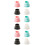 12Pcs Assorted Color Sealing Ring Flexible Plug Leak Odor Prevention 8