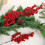 Rami artificiali di bacche rosse per decorazioni natalizie (10 pezzi) 5