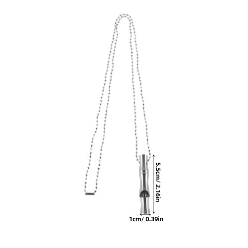 Multipurpose Silver Whistle Pendant for Survival and Referee 1