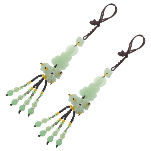 4Pcs Lightweight Car Rearview Mirror Hanging Accessories Multi Color 2