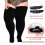 Γυναικείες μονόχρωμες κάλτσες Plus Size πάνω από το γόνατο, πολύ μακριές, χοντρές, 4
