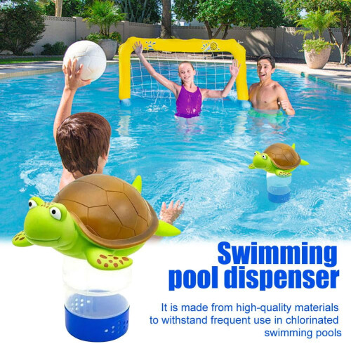 Dispensador de pastilhas de cloro flutuantes Premium-Chlorine Turtle para piscina, 7,6 cm (3 polegadas), Z2W0 2