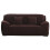3-seater expandable sofa set brown armrests 1