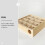 Hamster Accessory Khaki Square Wooden Indoor Play 1Pack 3