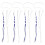 16Pièces Kit Tzitzit Clip-on Tallit Bleu Corde De Prière 2