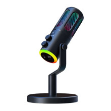 Professional Gaming Microphone with Stand RGB USB Wired Condenser Mic for PC Laptop Streaming Podcast Karaoke