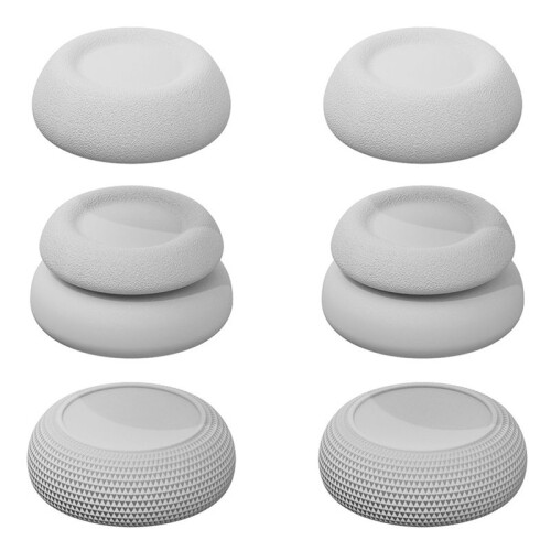Conjunto de Punho de Polegar Capa de Joystick para  Portal PS5 Branco
