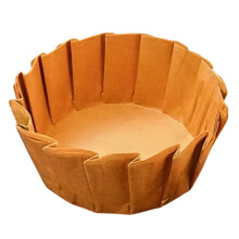 Ronde Airfryer Cake Paper Liners, 100 Stuks Anti-Aanbak Bakpapier voor Baskische Cake Bruin