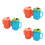 6St Plastic Kinderbeker Met Rietje, PP, Multifunctioneel Thuisgebruik 4