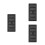 3Pcs Black Compact Cigar Humidifier Box with Flavor Preservation 6