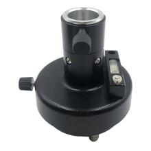 Adaptador de Base Niveladora de Três Mandíbulas com Prumo Óptico Compatível com Nivelador Longo para Estações Totais Prisma Preto