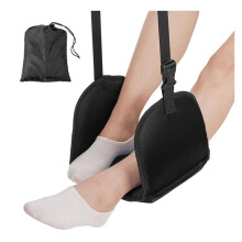 Foot Relaxing Hammock Adjustable Airplane Foot Hammock for Office Travel Relaxing Under-Desk Resting Foot Hammock,B