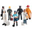 7Pcs Miniature People Model Figurines Firemen Layout Decor Toy Mini 1