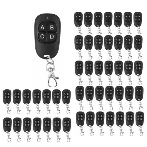 50pcs 433MHz Copy Remote Control Electric Garage Door Opener Remote Control Duplicator Clone Cloning Code Controller
