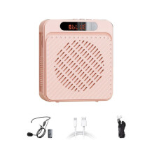Voice Amplifier 5W 1200mAh, Multifunctional Personal Speaker with Microphone & Display for Teachers, Speeches, More B