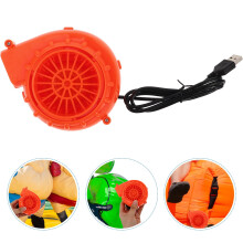 Mini ventilator Worgeo pentru costum gonflabil, pompă de aer USB portabilă, pentru Halloween, cosplay, petrecere, portocaliu