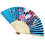 Οικιακές συσκευές Vintage Μπαμπού Πτυσσόμενο Χειρός Ανεμιστήρας Λουλουδιών 1