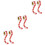 Stickers Bronzage Rouge Autocollants Décor Corps 5