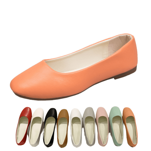 Γυναικεία αναπνεύσιμα φλατ παπούτσια με slip-on, ελαφριά και άνετα casual παπούτσια για