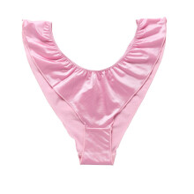 Damen-Slips aus Spitze, sexy, atmungsaktiv, mit doppeltem, dünnem Bund und niedrigem Bund, reduziert