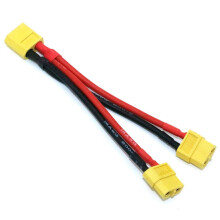 Cavo connettore batteria parallelo XT60, doppia prolunga a Y, splitter in silicone, 1 femmina, 2 maschi o 1 maschio, 2 femmine