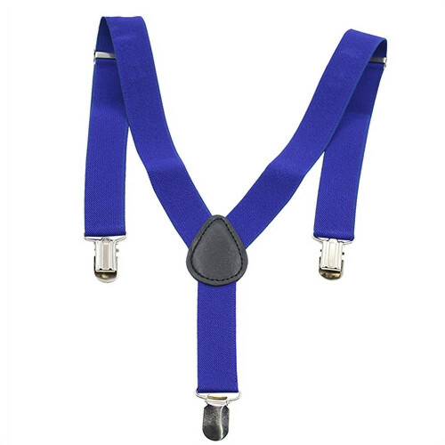 Suspensórios infantis ajustáveis com elástico, fecho em Y e presilhas de metal – Compatíveis com roupas infantis