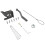 FRCOLOR Self-Locking Gate Latch Heavy Duty 1 Set 4