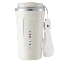 Tazza da caffè termica da viaggio in acciaio inossidabile con coperchio ermetico da 473 ml (16 oz), ecologica, utilizzabile con una sola mano, a