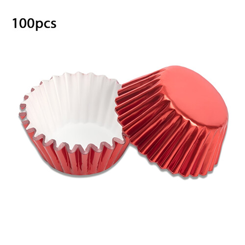 ACDANC mini muffinsformar non-stick 100 st röda 2