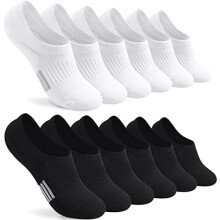 Calcetines invisibles para mujer, acolchados, de corte bajo, deportivos, con forro oculto para zapatillas, calcetines invisibles para correr hasta el