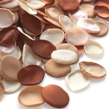 300 pétalos de rosa de seda sintética en tonos tierra para el pasillo nupcial, centros de mesa, confeti para fiestas y despedidas de soltera.